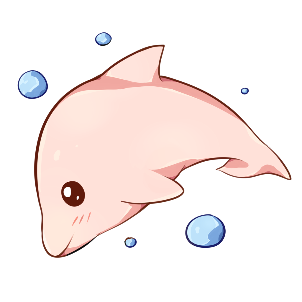 Kawaii dolphin by Dessineka on DeviantArt