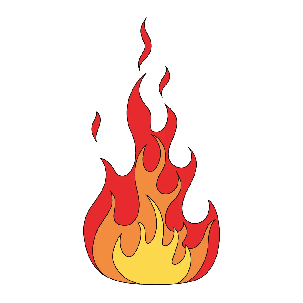 How To Draw A Flame Step By Step Drawing Guide By Daw vrogue.co