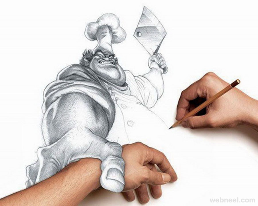 40 Most Funniest Pencil Drawings and Art works Funny Drawings