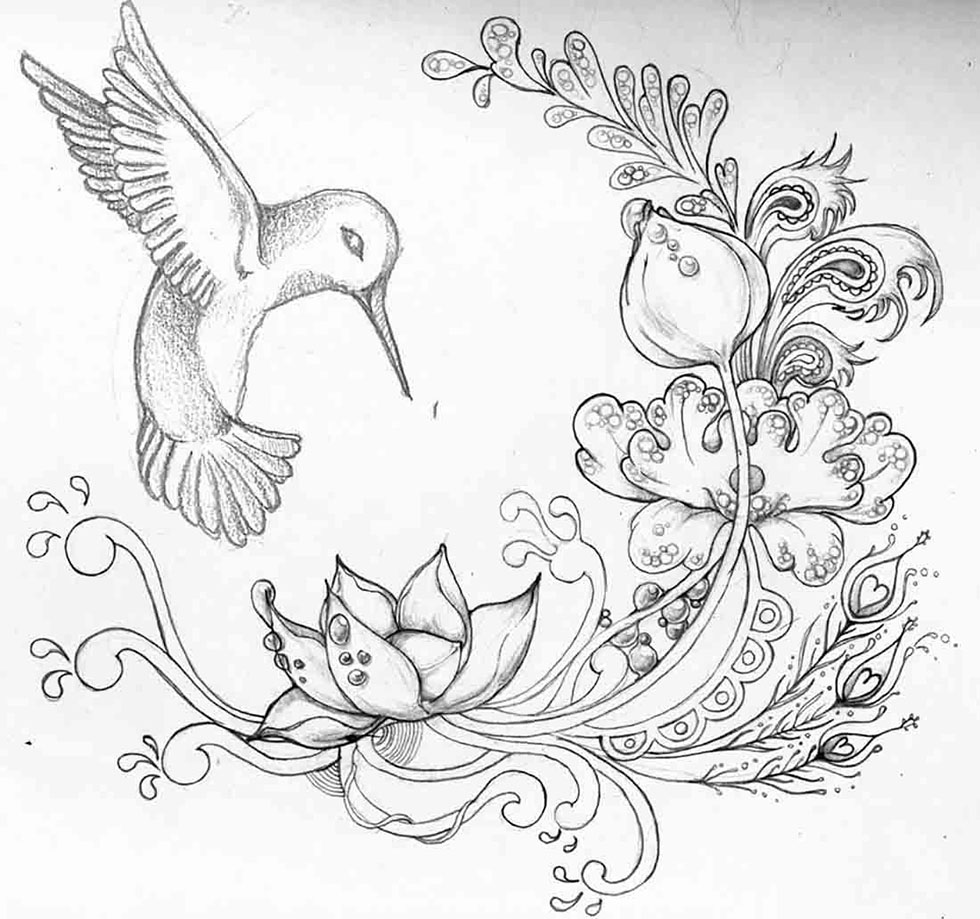 25 Beautiful and Stunning Flower Drawings from around the world