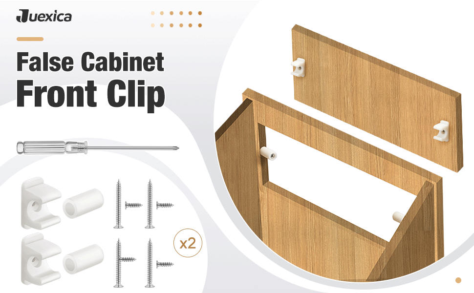 Juexica False Front Clip False Front Clips False Drawer Front