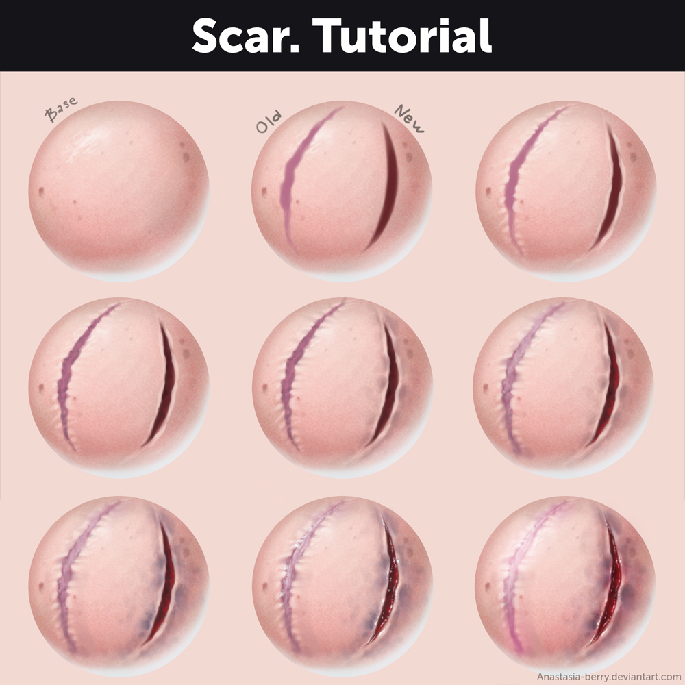 TUTORIAL TEXTURE BloodScars on Drawingtutorial DeviantArt