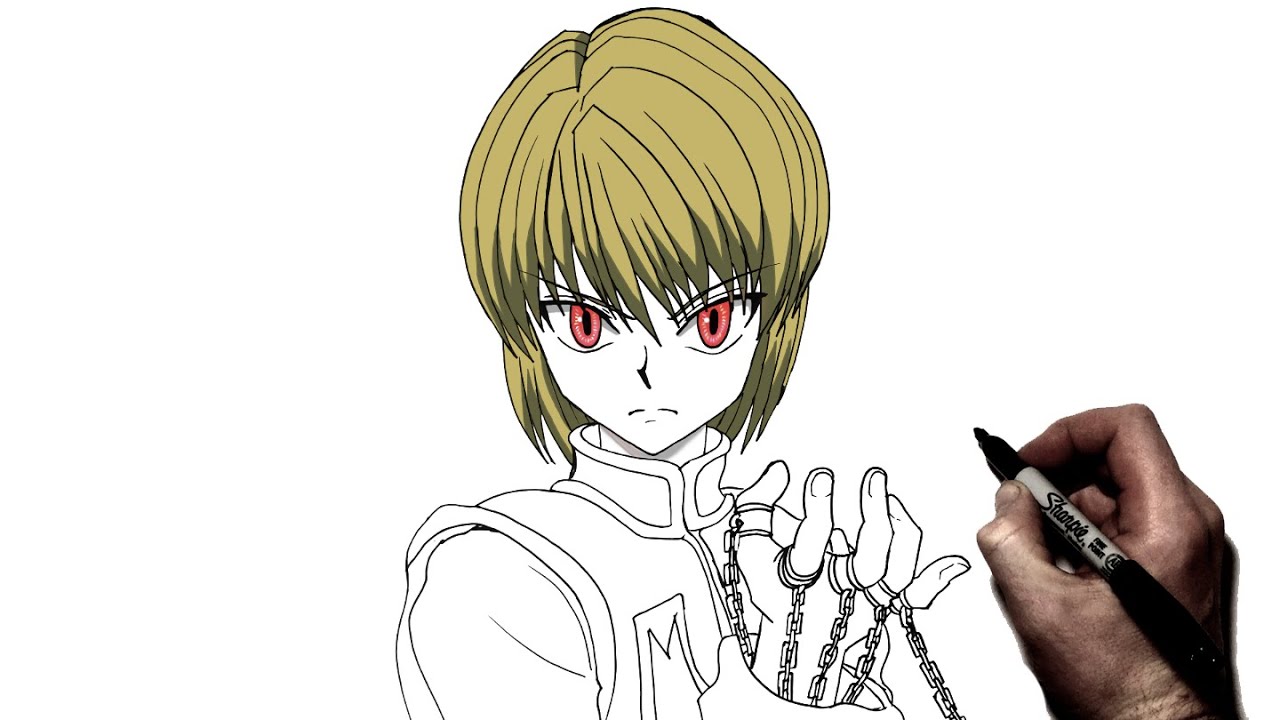 How To Draw Kurapika Step By Step Hunter x Hunter YouTube