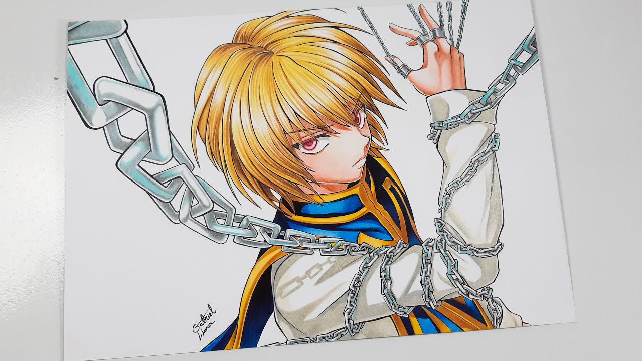 Drawing Kurapika Kuruta ( Hunter x Hunter ) YouTube