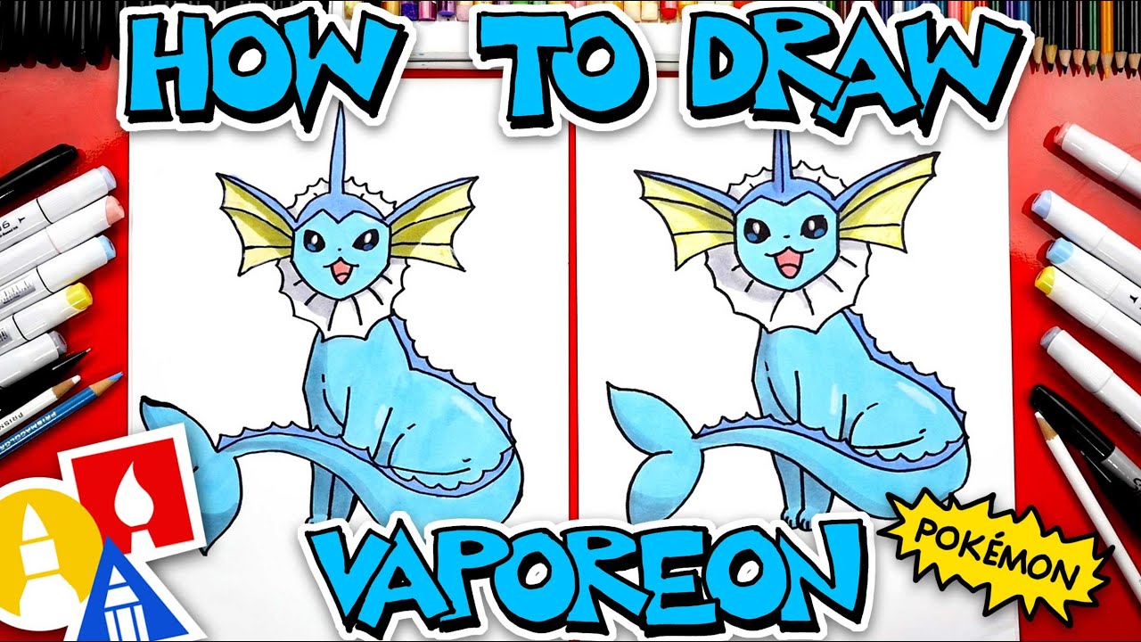 How To Draw Vaporeon Pokémon YouTube