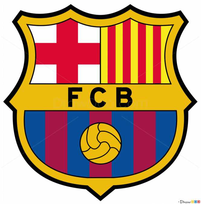 How to Draw Barcelona, Football Logos